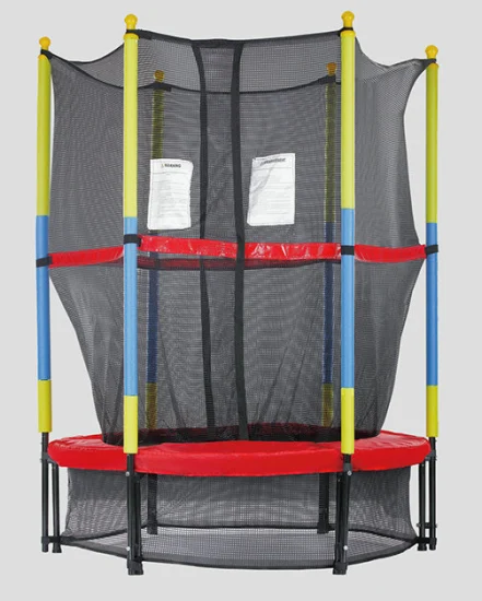 Günstiges Mini-Trampolin – 55 Zoll, mein erstes Trampolin mit Netzüberdachung